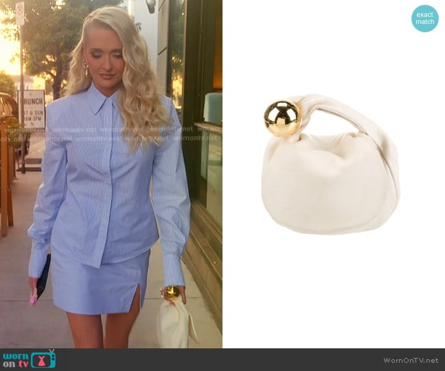 Jil Sander Kleine Leather Pouch worn by Erika Jayne on The Real Housewives of Beverly Hills