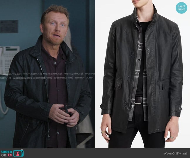 John Varvatos Luther Jacket worn by  Owen Hunt (Kevin McKidd) on Greys Anatomy