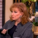 Joy's gray jacket with leather collar on The View