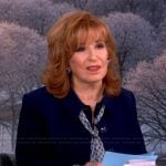 Joy’s blue scarf jacket on The View