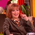 Joy's green velvet top on The View
