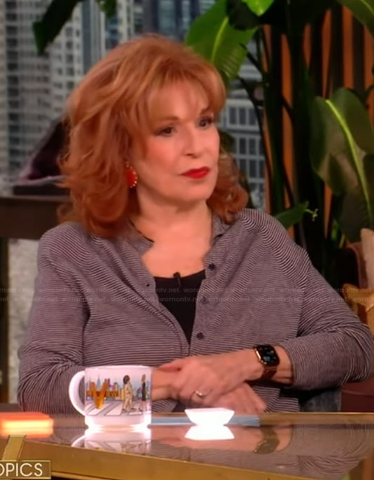 Joy’s striped cardigan on The View