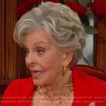 Julie’s gold link necklace on Days of our Lives