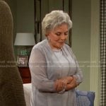 Julie’s greyknit cardigan on Days of our Lives