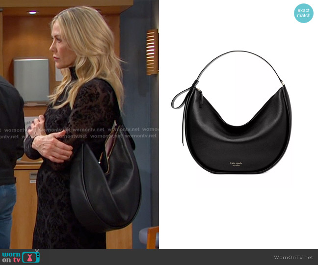 Kate Spade Smile Leather Shoulder Bag worn by Kristen DiMera (Stacy Haiduk) on Days of our Lives