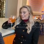 Kelly O’Grady’s black belted jacket on CBS Mornings