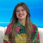 Kelly Clarkson’s floral shirtdress on Today