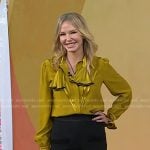 Kelli Giddish's yellor ruffle blouse on Today