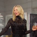 Kristen’s black velet mesh dress on Days of our Lives