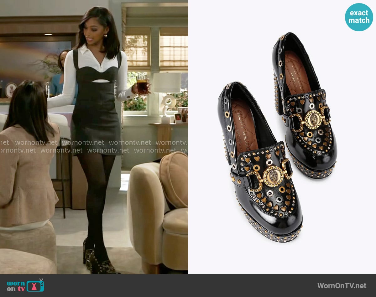 Kurt Geiger Mansion Loafer Platform worn by Kat Richardson (Colby Muhammad) on Beyond the Gates