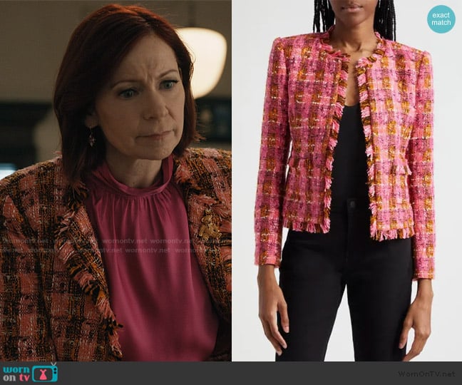 L'Agence Angelina Tweed Jacket worn by Elsbeth Tascioni (Carrie Preston) on Elsbeth