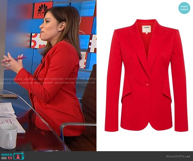 L'Agence Chamberlain Blazer worn by Chloe Melas on NBC News Daily