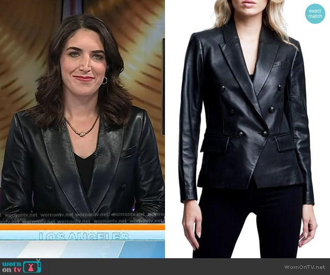 Liz’s black leather blazer on Today Liz’s black leather blazer on Today