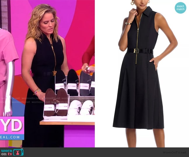 L'Agence Kylo Belted Shirtdress worn by Sara Haines on The View