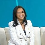 Laura’s white pinstripe blazer on Today