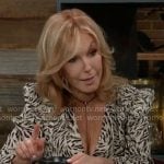 Lauren’s white printed dress on The Young and the Restless