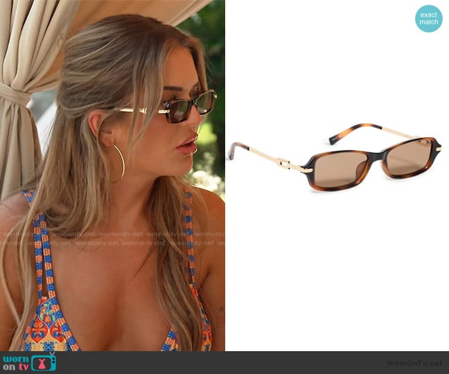 Le Specs Bamboozler Sunglasses worn by Salley Carson on Southern Charm