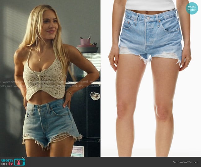 Levi's 501 Original Short worn by Ainsley Norris (Michelle Randolph) on Landman