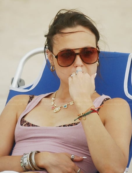 Levi’s tortoise sunglasses on Summer House