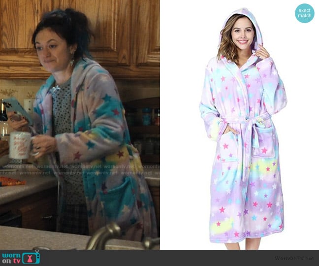 Liefss Dressing Gown for Women with Hood worn by Zoe (Marin Ireland) on His & Hers