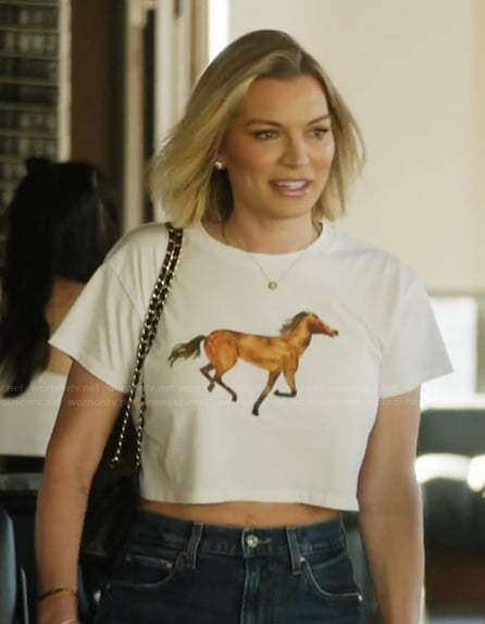 Lindsay's horse graphic tee on Summer House