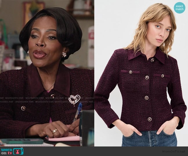 Line & Dot Charli Jacket worn by Barbara Howard (Sheryl Lee Ralph) on Abbott Elementary