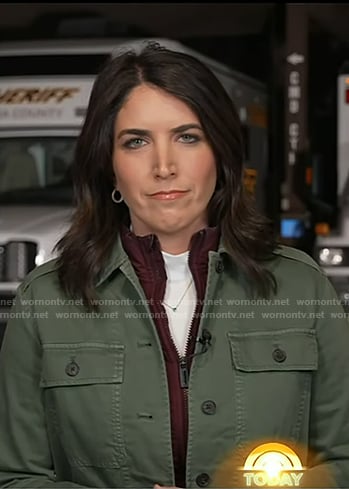 Liz's green jacket on Today