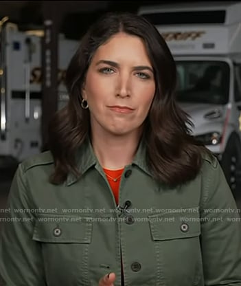 Liz's green jacket on Today