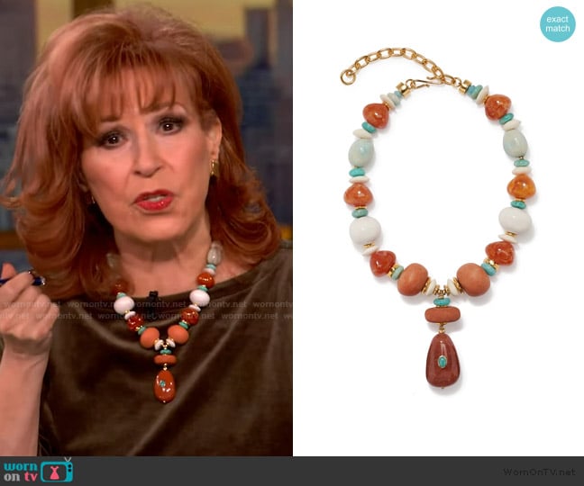 Lizzie Fortunato Andamento Necklace in Mandarina worn by Joy Behar on The View