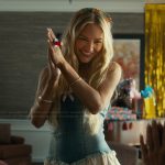 Ainsley denim mixed media mini dress on Landman