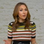 Lori’s striped short sleeve sweater on Good Morning America