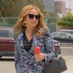 Lorna's floral blazer and lilac mini skirt on The Lincoln Lawyer