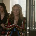 Lorna’s striped double breasted blazer on The Lincoln Lawyer