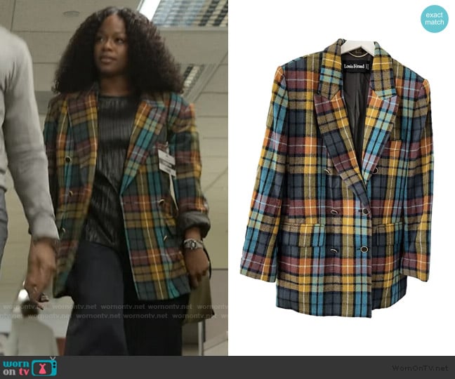 Louis Feraud Wool Blazer worn by Izzy Letts (Jazz Raycole) on The Lincoln Lawyer