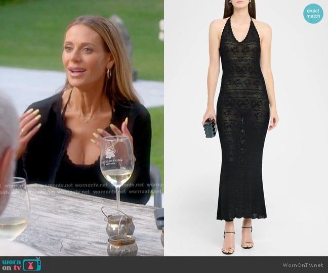 LoveShackFancy Cillian Pointelle Knit Maxi Dress worn by Dorit Kemsley on The Real Housewives of Beverly Hills