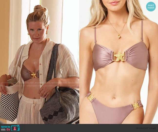 LSPACE Seas the Day Bikini Top worn by Molly O’Connell on Southern Charm