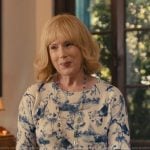 Lynn's white and blue print sweater on The Burbs