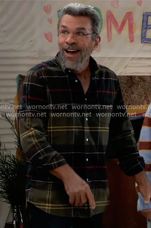 Mac’s plaid shirt on General Hospital