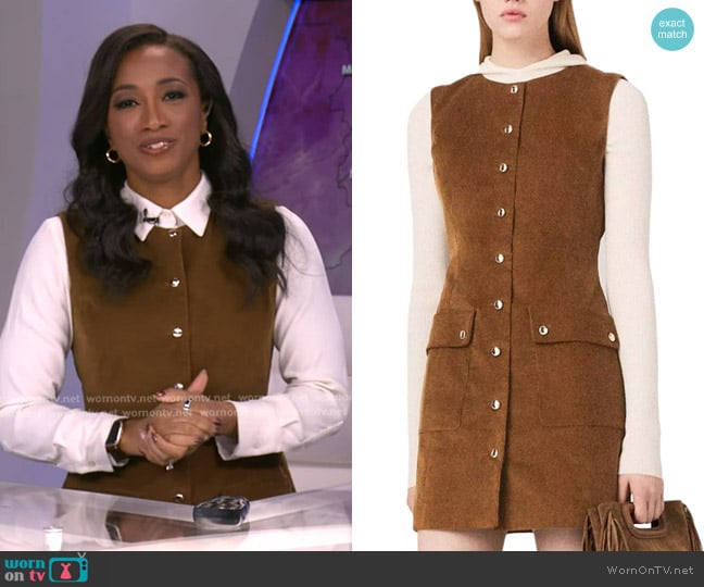 Brittany’s brown suede dress on GMA Brittany’s brown suede dress on GMA