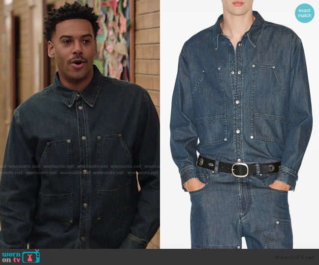 Marant Owenn shirt worn by Tariq (Zack Fox) on Abbott Elementary