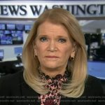 Martha’s pink floral print turtleneck top on Good Morning America