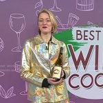 Vanessa Price's metallic jacket and skirt on Today