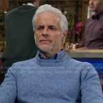 Michael’s blue sweater on The Young and the Restless