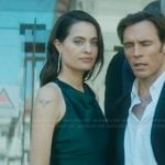 Mira’s green satin dress on Vanished