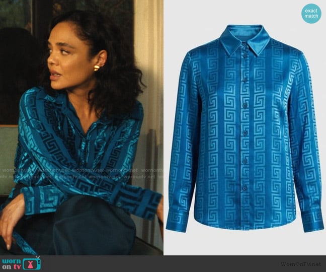 Mirren Gordon‑Crozier Custom Designed Blouse worn by Anna Andrews (Tessa Thompson) on His & Hers