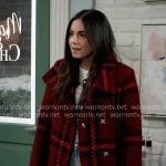 Molly’s red plaid coat on General Hospital