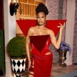 Monique's red reunion dress on The Real Housewives of Potomac