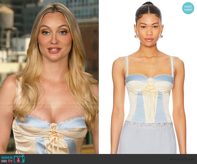 Bailey’s corset confessional top on Summer House
