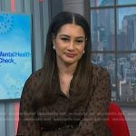 Morgan’s brown leopard maxi dress on NBC News Daily