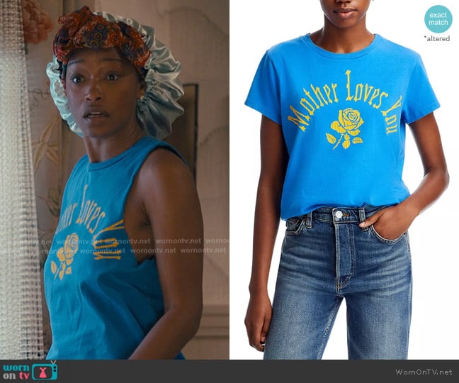 Mother The Boxy Goodie Goodie Tee worn by Samira Fisher (Keke Palmer) on The Burbs